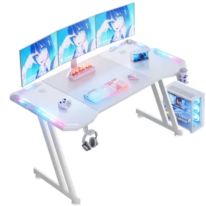 Gaming Desk with LED Lights - Thumbnail Image 3