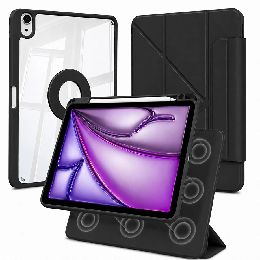 Detachable Magnetic ipad Case with Pencil Holder - Image 2