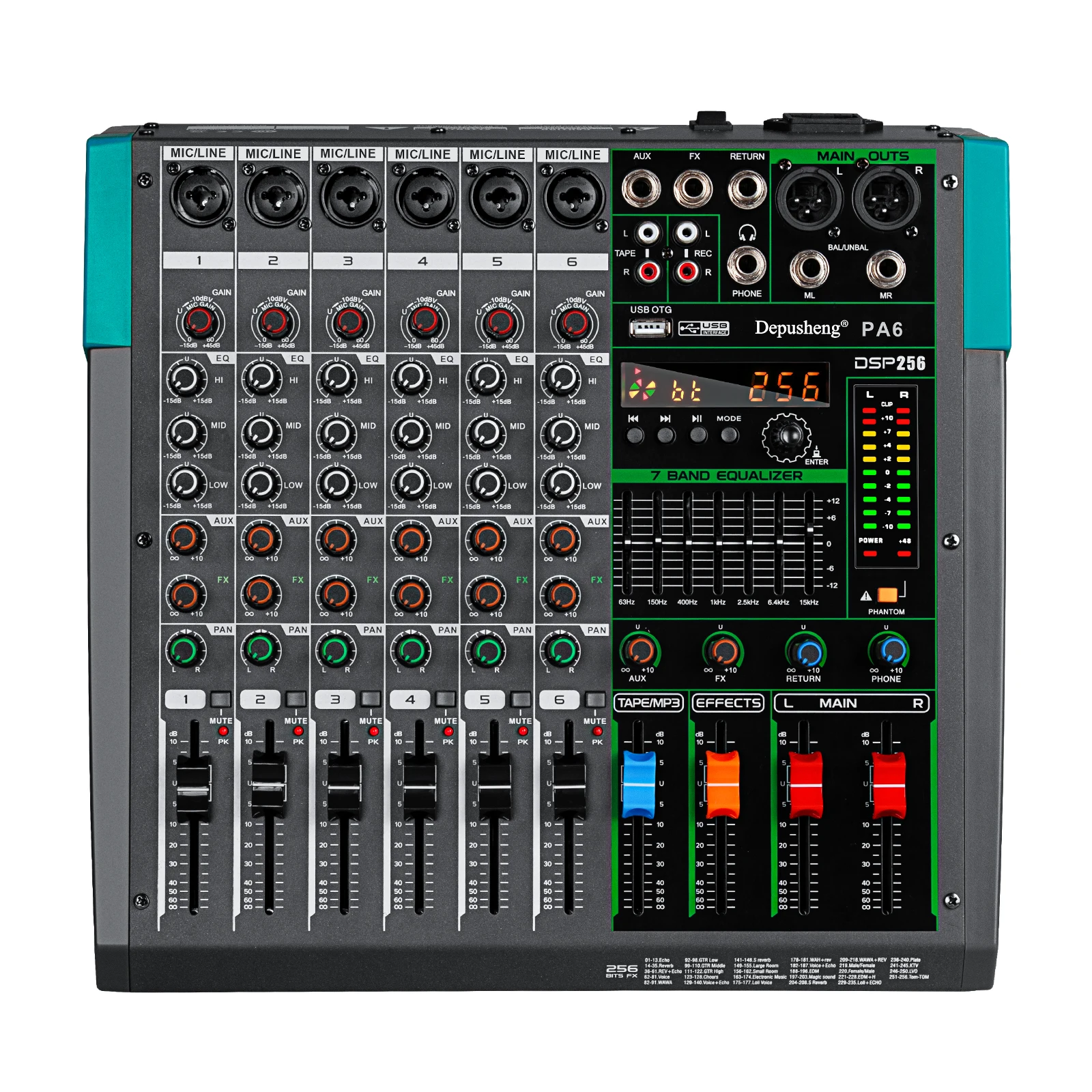 6/8/12/16 Channel  Audio Mixer - Image 4
