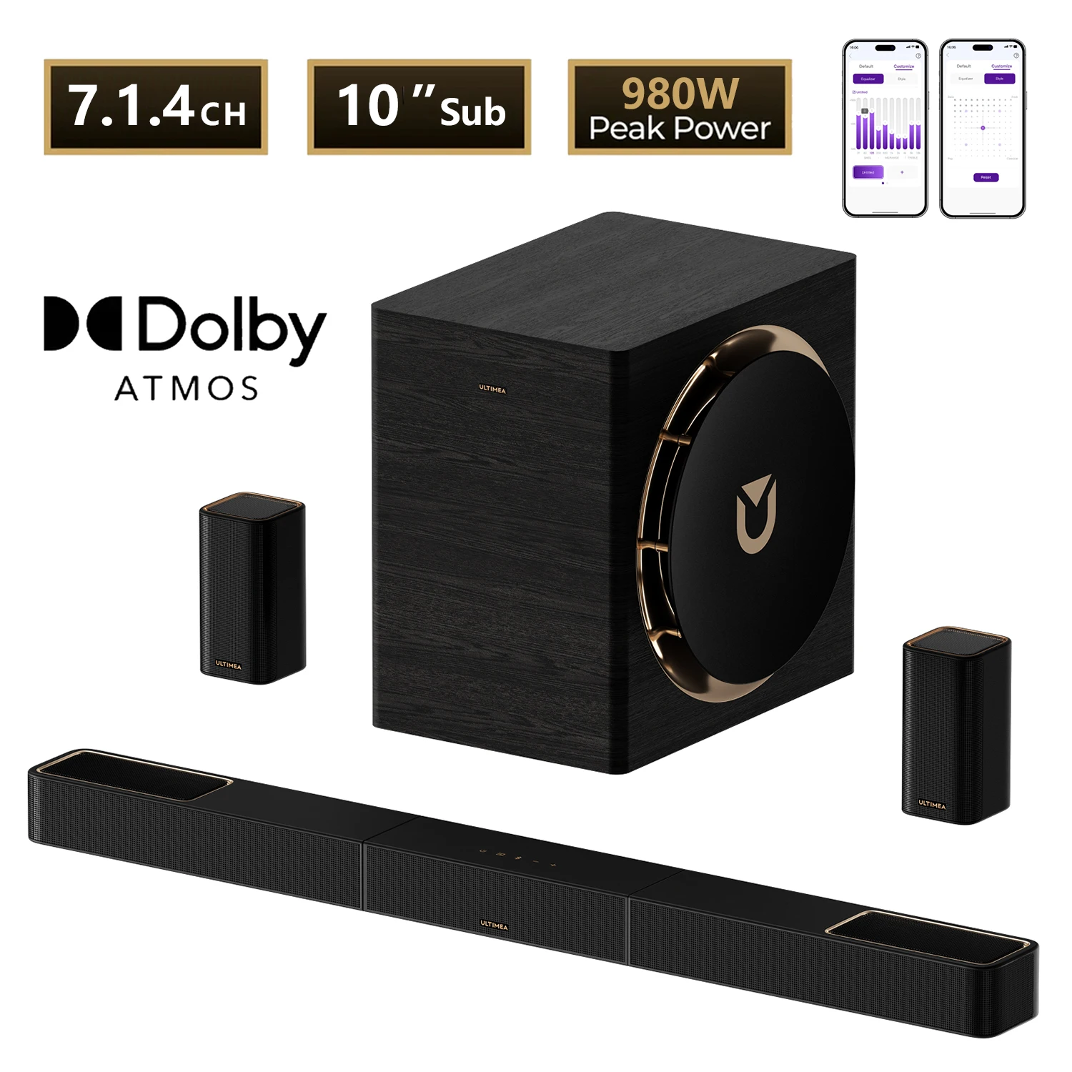 Surround Sound System with Subwoofer - Image 1