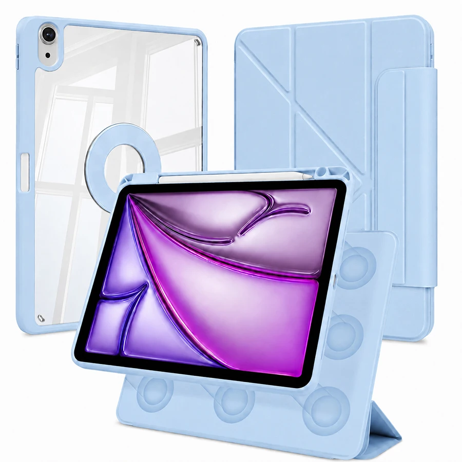 Detachable Magnetic ipad Case with Pencil Holder - Image 1