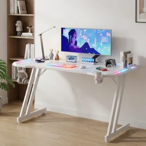 Gaming Desk with LED Lights - Thumbnail Image 7