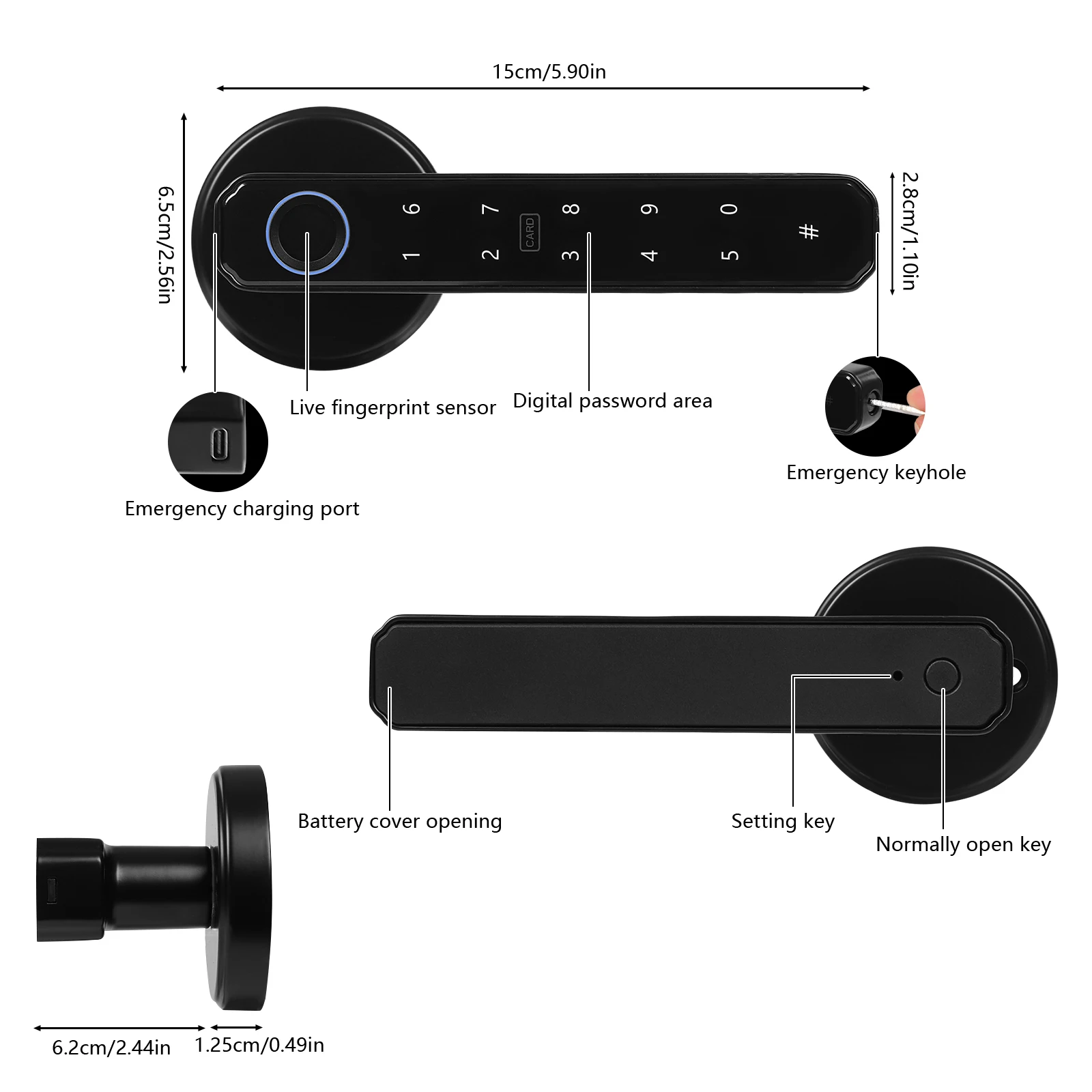 Smart Door Handle Lock - Image 1