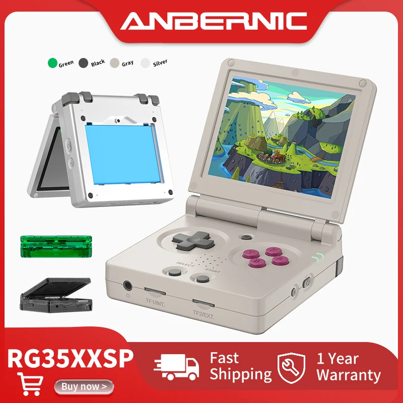 Retro Flip Handheld Console - Image 1